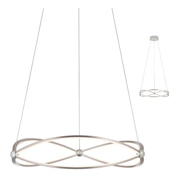 Redo 01-2251 - LED Stmívatelný lustr na lanku QUARK LED/43W/230V 3000K pr. 60 cm matný chrom