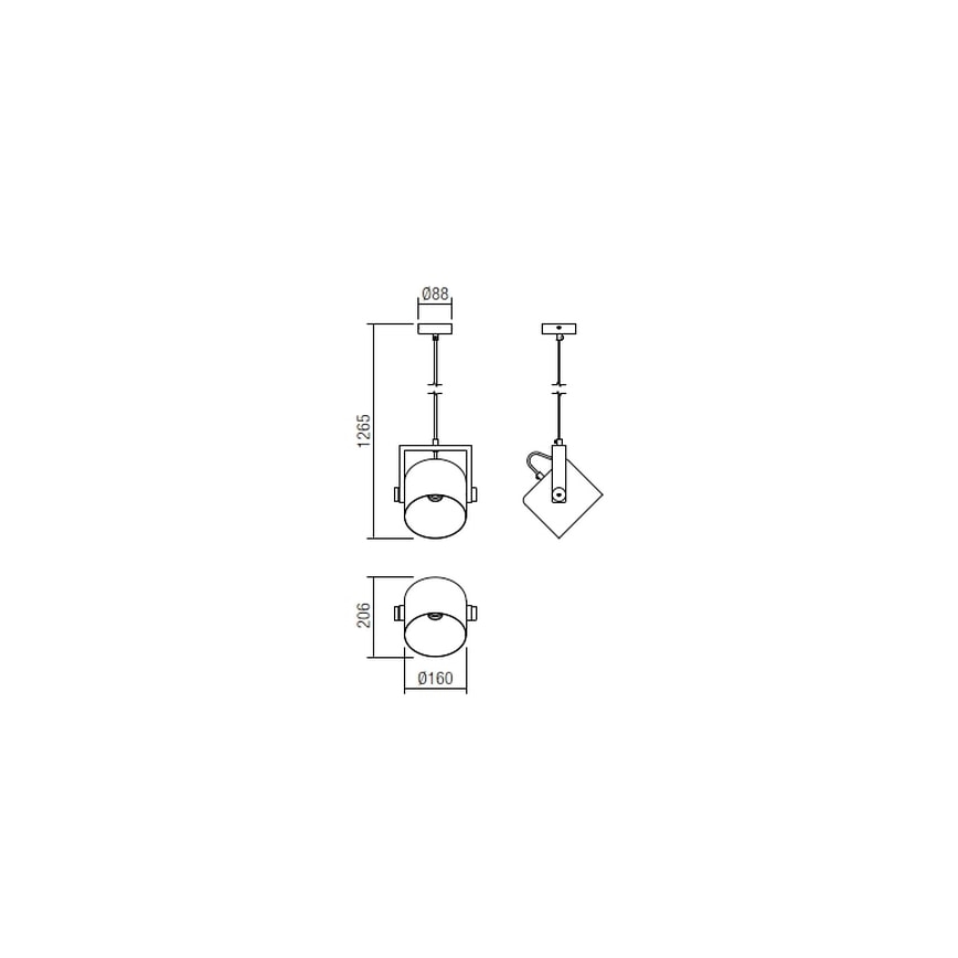 Redo 01-2402 - Lustr na lanku POOH 1xE27/42W/230V buk