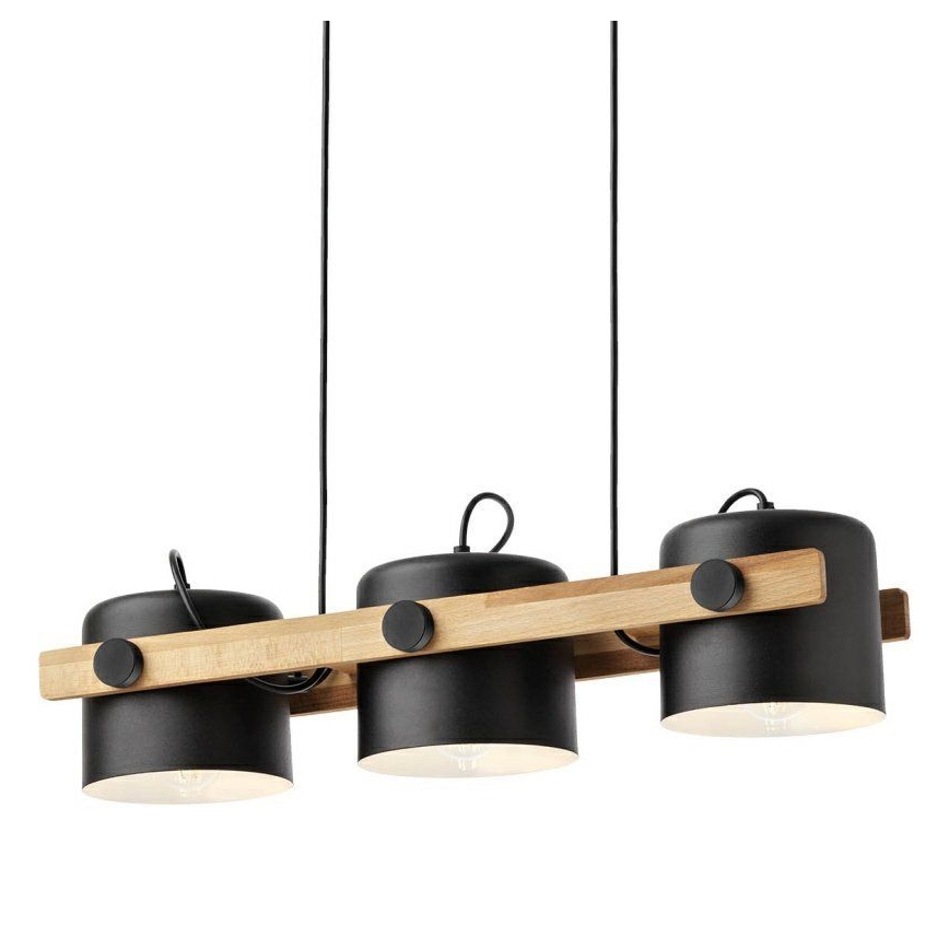 Redo 01-2403 - Lustr na lanku POOH 3xE27/42W/230V buk