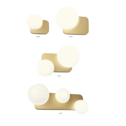 Redo 01-2470 - Nástěnné svítidlo LUMIEN 1xG9/10W/230V zlatá/bílá