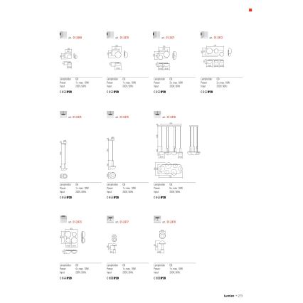 Redo 01-2471 - Nástěnné svítidlo LUMIEN 2xG9/10W/230V zlatá/bílá