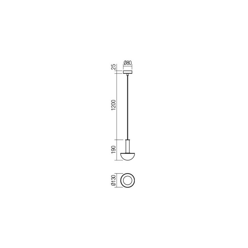 Redo 01-2474 - Lustr na lanku LUMIEN 1xG9/10W/230V pr. 13 cm zlatá/bílá