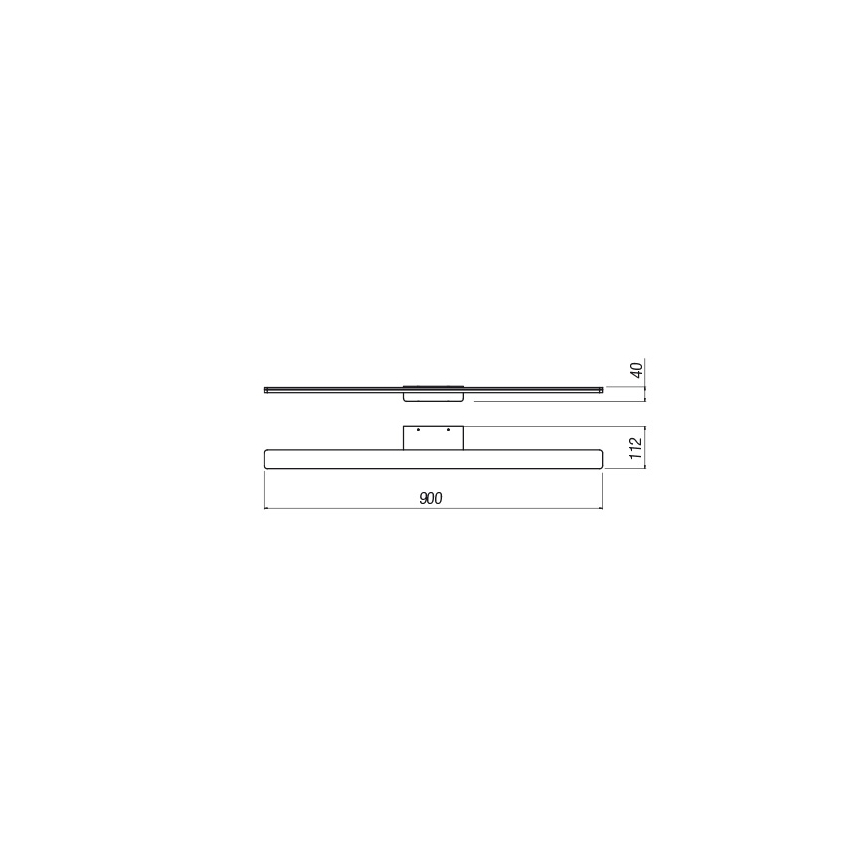 Redo 01-2507 - LED Koupelnové osvětlení zrcadla BARRIO LED/27,39W/230V 90 cm CRI 90 IP44 bílá