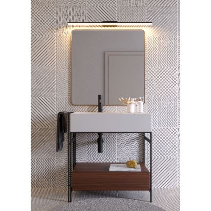 Redo 01-2508 - LED Koupelnové osvětlení zrcadla BARRIO LED/27,39W/230V 90 cm CRI 90 IP44 černá