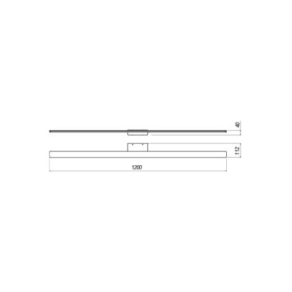 Redo 01-2511 - LED Koupelnové osvětlení zrcadla BARRIO LED/34,32W/230V 120 cm CRI 90 IP44 bílá