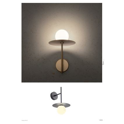 Redo 01-2726 - Nástěnná lampa PLATO 1xG9/10W/230V černá