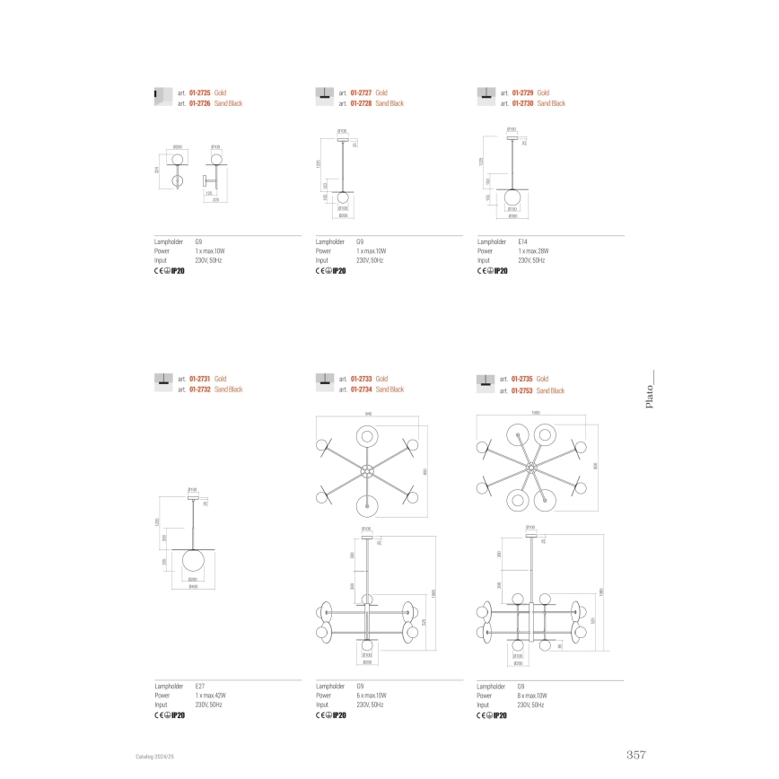 Redo 01-2726 - Nástěnná lampa PLATO 1xG9/10W/230V černá
