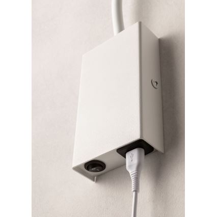 Redo 01-2754 - LED Flexibilní lampička WALLIE LED/3W/230V USB CRI 90 bílá