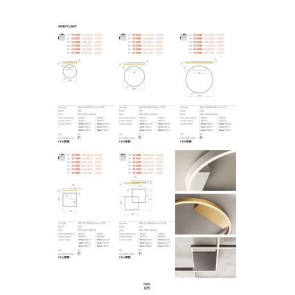 Redo 01-2817 - LED Stmívatelné nástěnné svítidlo FEBE LED/24W/230V zlatá