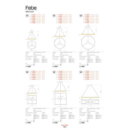 Redo 01-2817 - LED Stmívatelné nástěnné svítidlo FEBE LED/24W/230V zlatá