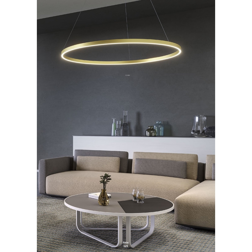 Redo 01-2891 - LED Stmívatelný lustr na lanku FEBE LED/62W/230V černá