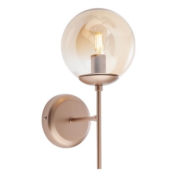 Redo 01-2942 - Nástěnná lampa MUNDI 1xE14/28W/230V měď