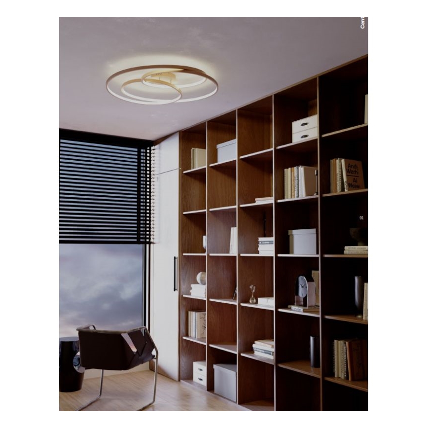 Redo 01-2973 - LED Stropní svítidlo CENTRIX LED/92W/230V bronzová
