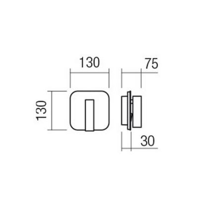 Redo 01-2978 - LED Nástěnné svítidlo QUDA LED/6W/230V + LED/3W 3000K CRI 90 matný chrom