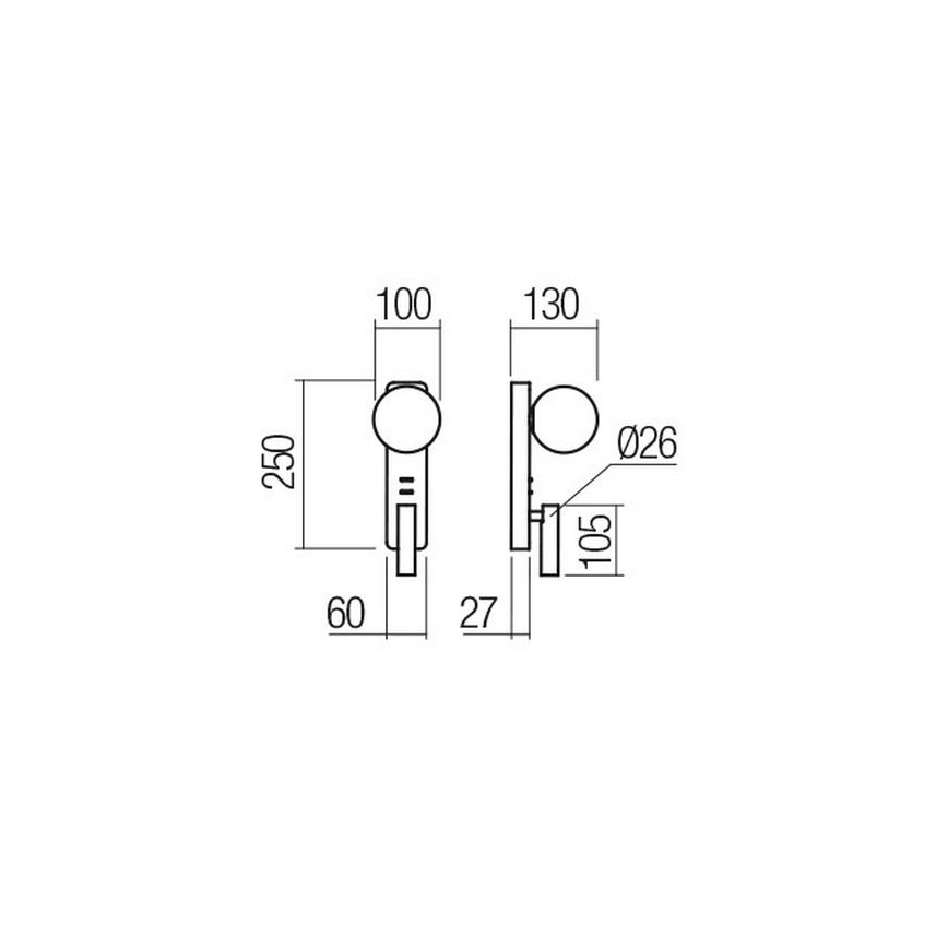Redo 01-2991 - LED Nástěnné svítidlo OASIS LED/3W/230V + 1xG9/10W USB CRI 90 bílá