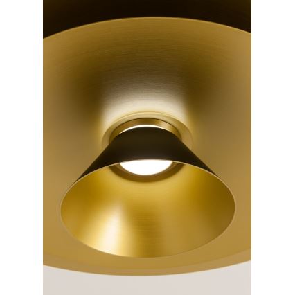 Redo 01-3001 - LED Lustr na lanku FARGO LED/16,5W/230V CRI 90 pr. 50 cm černá/zlatá