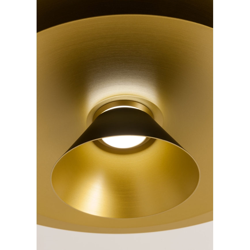 Redo 01-3001 - LED Lustr na lanku FARGO LED/16,5W/230V CRI 90 pr. 50 cm černá/zlatá