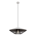 Redo 01-3008 - Lustr na lanku GRILL 1xE27/42W/230V pr. 49,5 cm černá/bílá