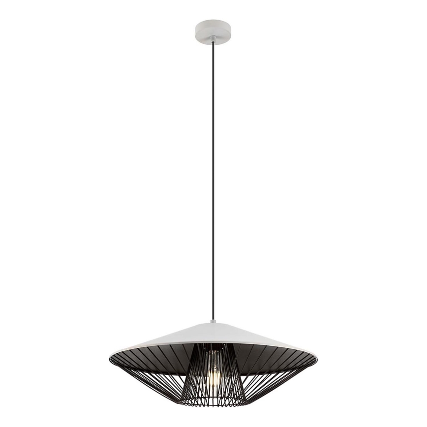 Redo 01-3008 - Lustr na lanku GRILL 1xE27/42W/230V pr. 49,5 cm černá/bílá