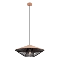 Redo 01-3009 - Lustr na lanku GRILL 1xE27/42W/230V pr. 49,5 cm černá/hnědá