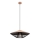 Redo 01-3009 - Lustr na lanku GRILL 1xE27/42W/230V pr. 49,5 cm černá/hnědá