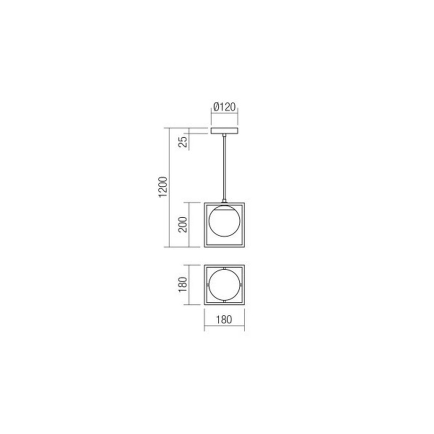 Redo 01-3056 - Lustr na lanku ZODIAC 1xE14/28W/230V