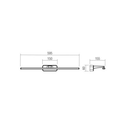 Redo 01-3085 - LED Obrazové svítidlo STEAM LED/12W/230V bílá