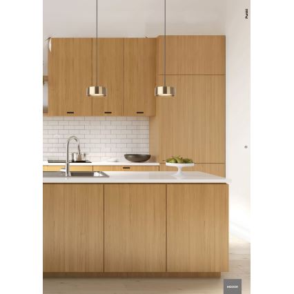 Redo 01-3101 - LED Lustr na lanku PUNKT LED/6W/230V pr. 15 cm černá