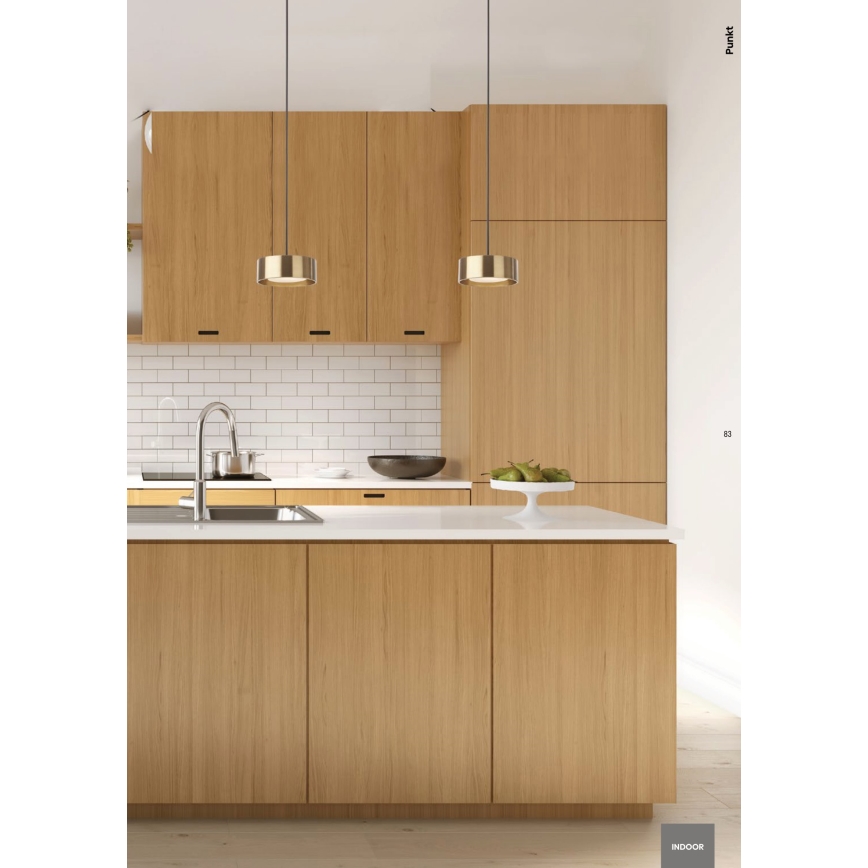 Redo 01-3101 - LED Lustr na lanku PUNKT LED/6W/230V pr. 15 cm černá