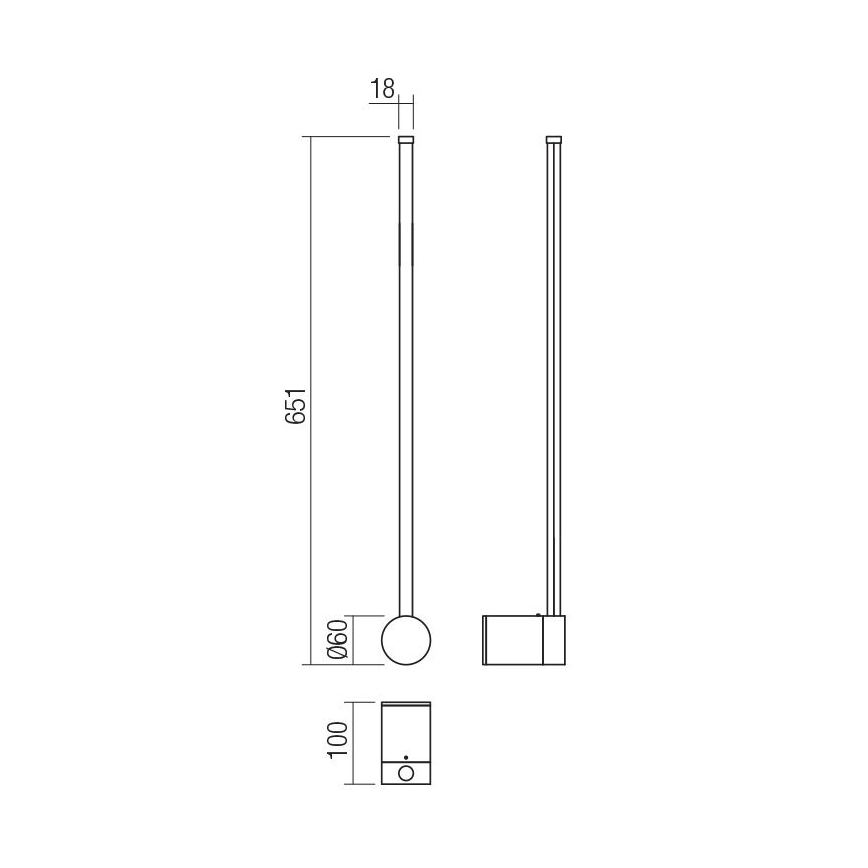 Redo 01-3120 - LED Nástěnné svítidlo TABOO LED/9W/230V bílá