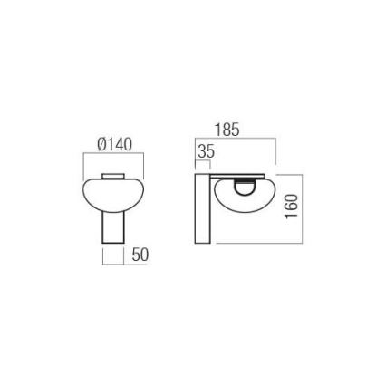 Redo 01-3241 - LED Nástěnné svítidlo SINCLAIR LED/6,5W/230V CRI 93 IP21 zlatá