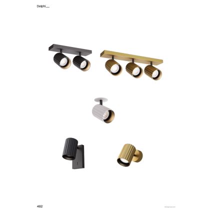 Redo 01-3405 - Bodové svítidlo DELPHI 3xGU10/7W/230V zlatá