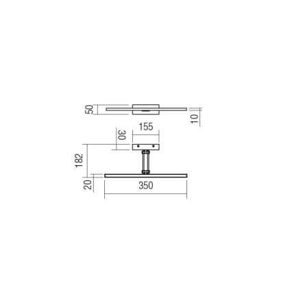 Redo 01-3460 - LED Obrazové svítidlo LINEAR LED/8W/230V 35 cm CRI 92 bílá