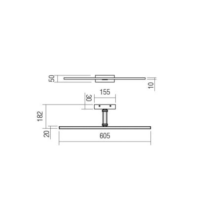 Redo 01-3462 - LED Obrazové svítidlo LINEAR LED/8W/230V 60,5 cm CRI 92 bílá