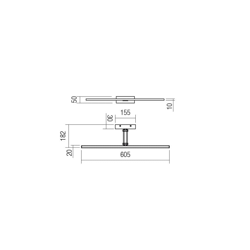 Redo 01-3463 - LED Obrazové svítidlo LINEAR LED/8W/230V 60,5 cm CRI 92 černá