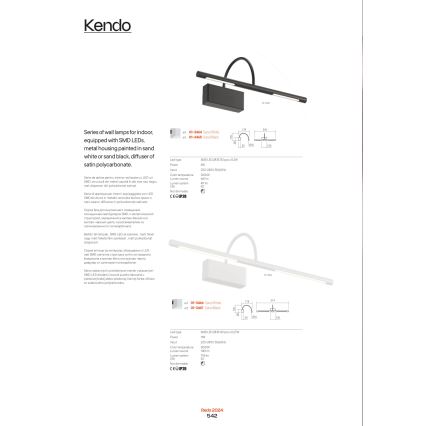 Redo 01-3465 - LED Obrazové svítidlo KENDO LED/6W/230V 34,4 cm CRI 92 černá