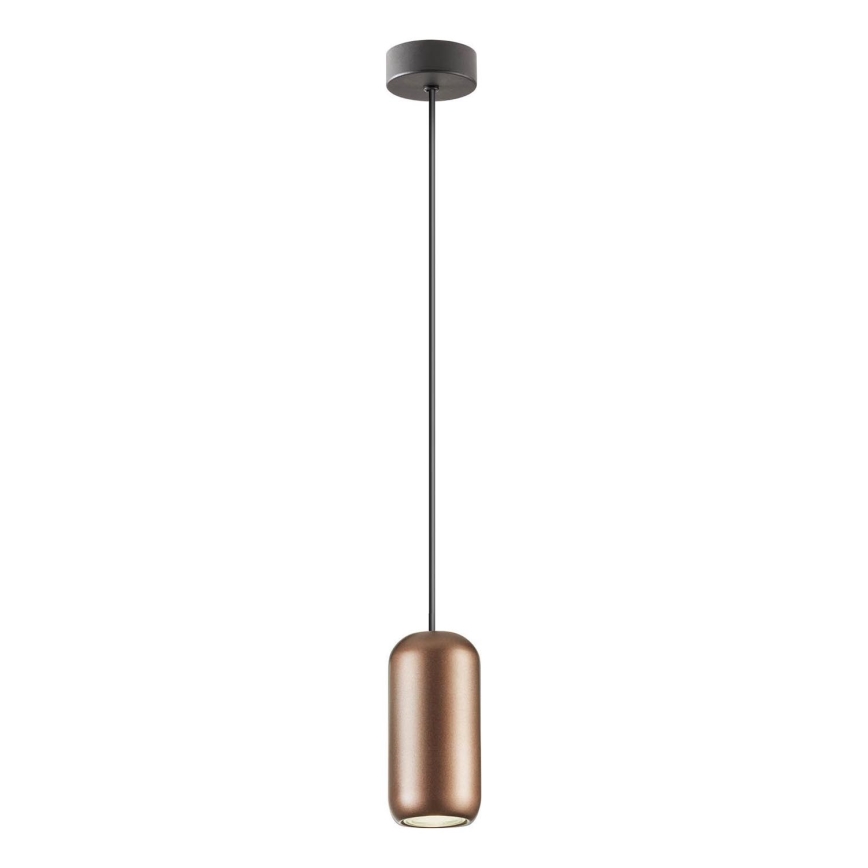 Redo 01-3476 - Lustr na lanku BOOM 1xGU10/10W/230V pr. 7,6 cm hnědá