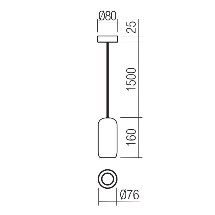 Redo 01-3476 - Lustr na lanku BOOM 1xGU10/10W/230V pr. 7,6 cm hnědá
