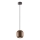 Redo 01-3479 - Lustr na lanku BOOM 1xGU10/10W/230V pr. 12 cm hnědá
