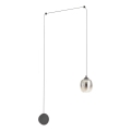 Redo 01-3484 - LED Nástěnná lampa KHADI LED/6W/230V CRI 90 pr. 12 cm černá/kouřová