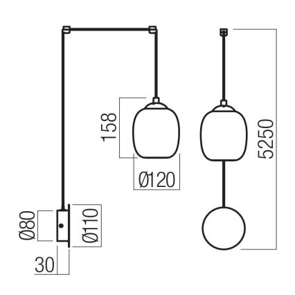 Redo 01-3484 - LED Nástěnná lampa KHADI LED/6W/230V CRI 90 pr. 12 cm černá/kouřová