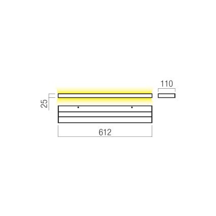 Redo 01-3554 - LED Nástěnné svítidlo SEED LED/30W/230V bílá