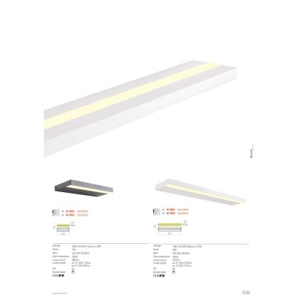 Redo 01-3555 - LED Nástěnné svítidlo SEED LED/30W/230V černá