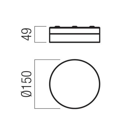 Redo 01-3725 - LED Koupelnové stropní svítidlo FRISBI LED/8W/230V pr. 15 cm CRI 90 IP44 lesklý chrom