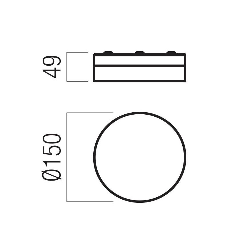 Redo 01-3725 - LED Koupelnové stropní svítidlo FRISBI LED/8W/230V pr. 15 cm CRI 90 IP44 lesklý chrom