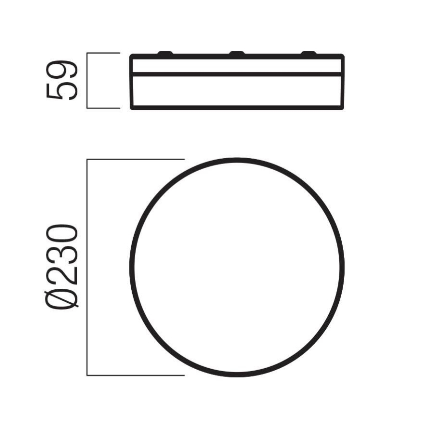 Redo 01-3727 - LED Koupelnové stropní svítidlo FRISBI LED/12W/230V pr. 23 cm CRI 90 3000/4000K IP44 lesklý chrom