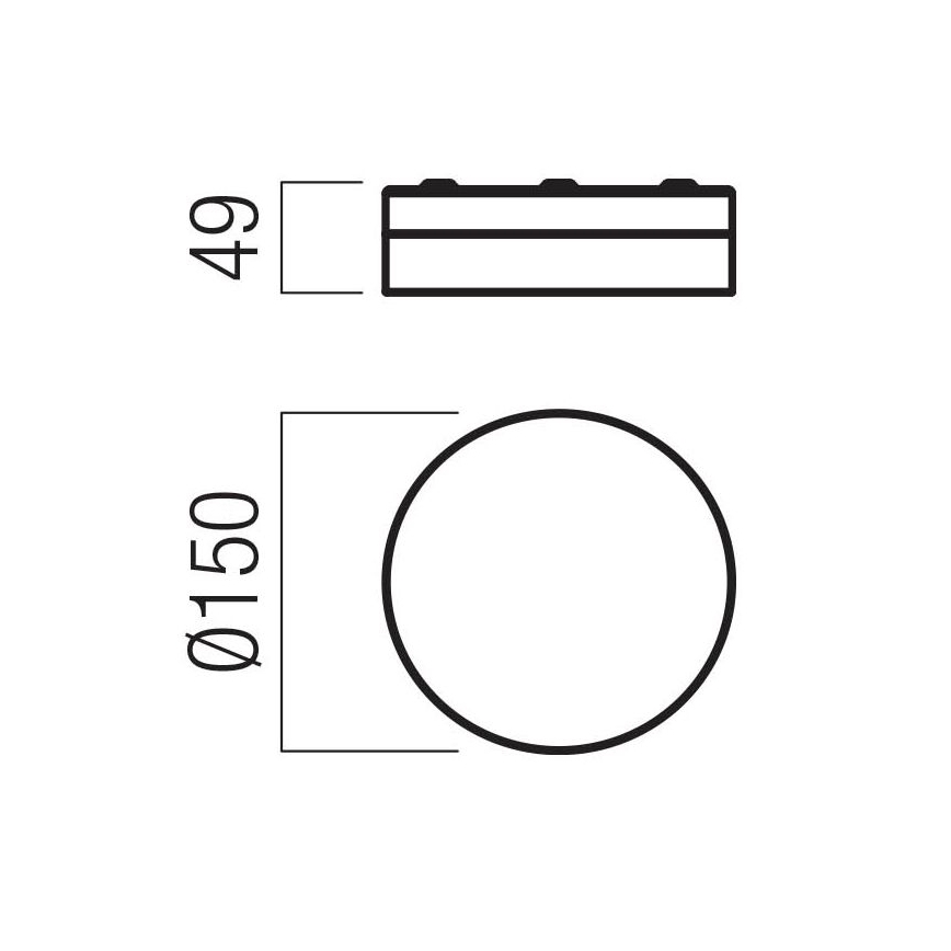 Redo 01-3729 - LED Koupelnové stropní svítidlo FRISBI LED/8W/230V pr. 15 cm CRI 90 IP44 bílá