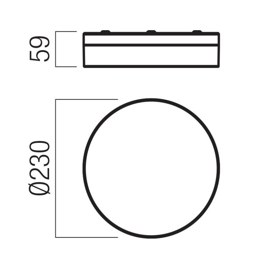 Redo 01-3731 - LED Koupelnové stropní svítidlo FRISBI LED/12W/230V pr. 23 cm CRI 90 3000/4000K IP44 bílá