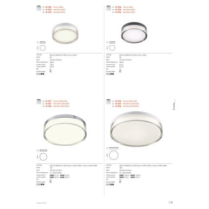 Redo 01-3733 - LED Koupelnové stropní svítidlo FRISBI LED/8W/230V pr. 15 cm CRI 90 IP44 černá