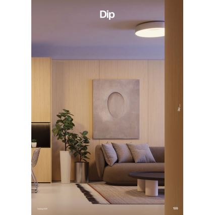 Redo 01-3940 - LED Stropní svítidlo DIP LED/30W/230V 2700/3000/4000/5000/6500K CRI 90 pr. 48,6 cm bílá